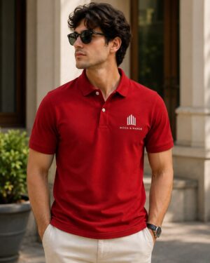 Signature Polo – Crimson Red