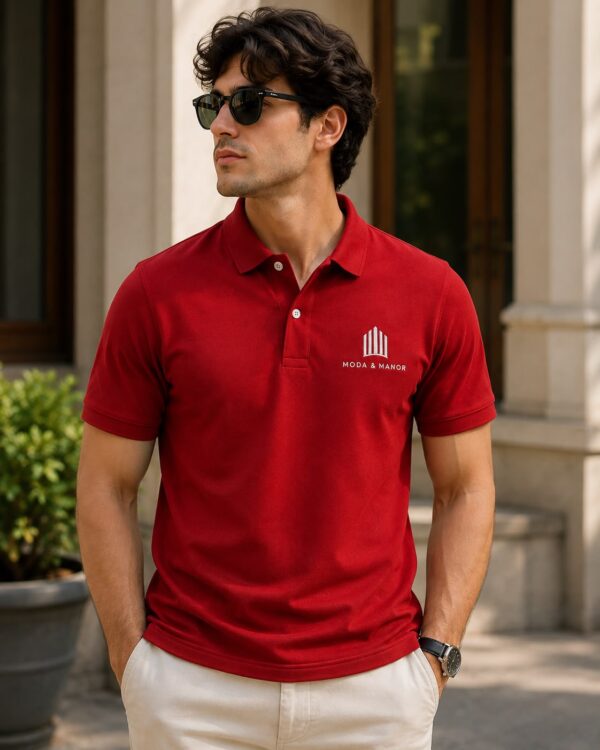 WhatsApp Image 2026-08-07 at 4.13.02 PM Signature Polo – Crimson Red