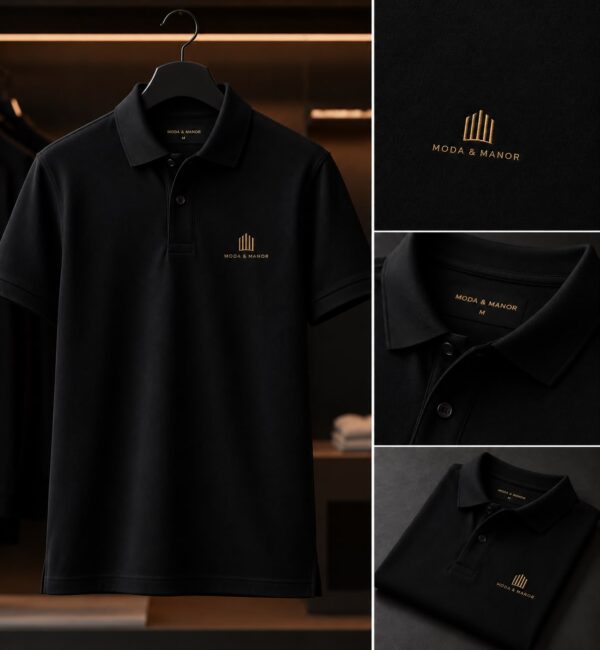 Signature Polo – Onyx Black