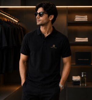 Signature Polo – Onyx Black