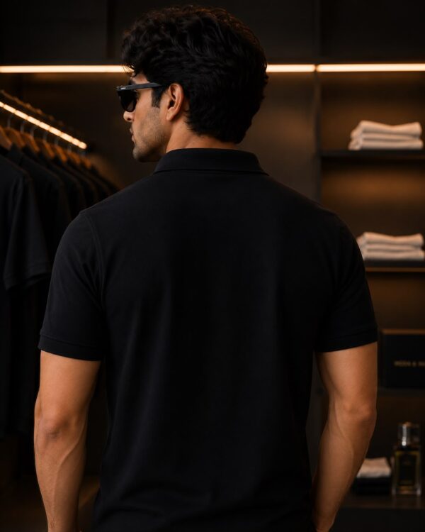 Signature Polo – Onyx Black