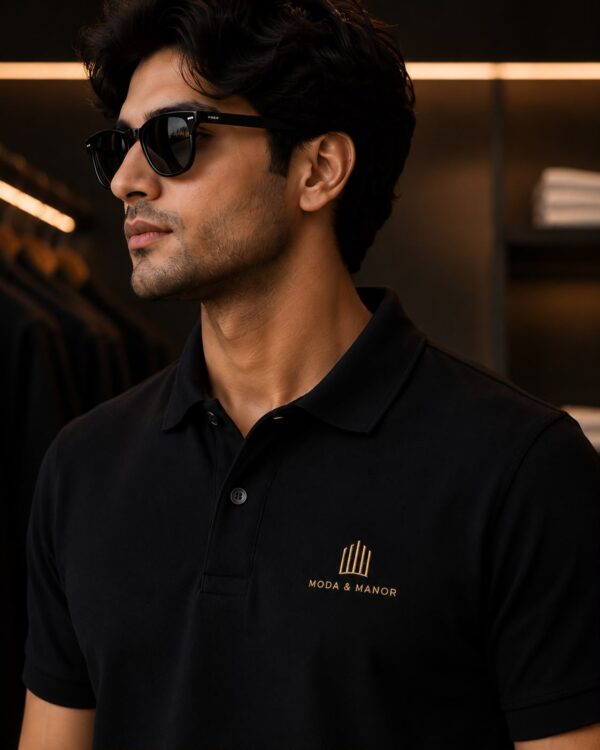 Signature Polo – Onyx Black