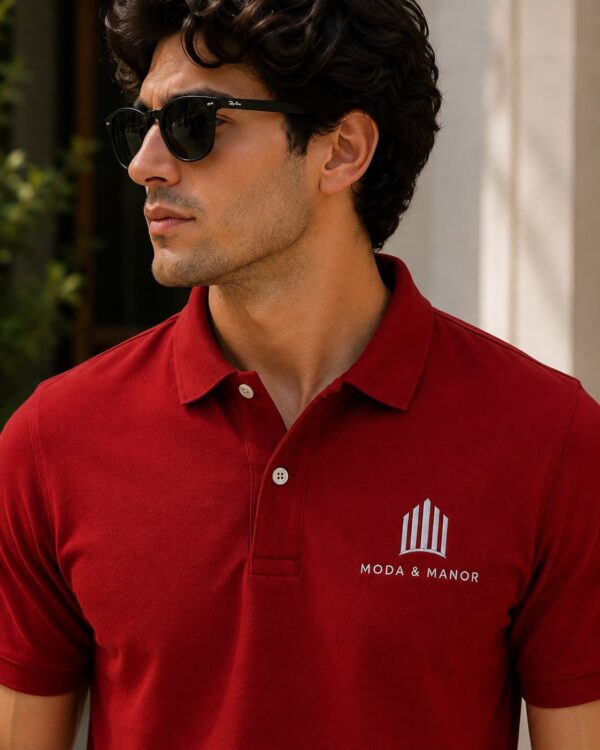 WhatsApp Image 2026-08-07 at 4.29.05 PM Signature Polo – Crimson Red